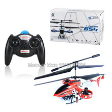 Wholesale MJX toys T654 4 Channel Toy Infrared RC Helicopter with Gyroscope Light red Free Shipping
