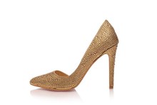 Free Shipping Fashion Sexy Pointed Toe With Rhinestone Pumps For Women Designer Brand Red Bottom High