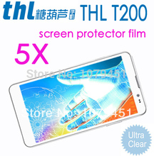 Free Shipping Original THL T200 Octa Core MTK6592 1.7GHz  Screen Protective Film,Ultra-Clear THL T200  Mobile Phone Film Guard