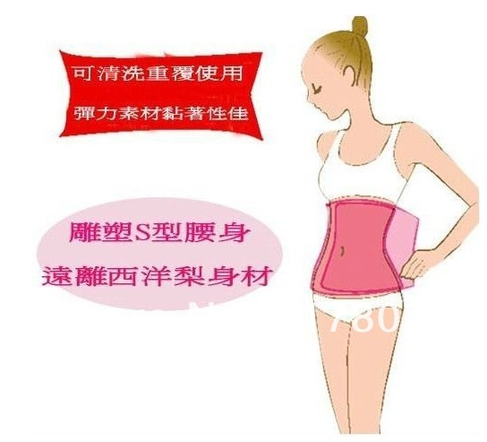 Sauna Slimming Belt Belly Slimming Belt Lose Weight Slim Patch Pink Waist Belt Shape up 1pack