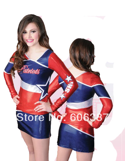 uniform cheerleader outfit custom your style metallic red navy ... uniform cheerleader outfit custom your style metallic red navy ...