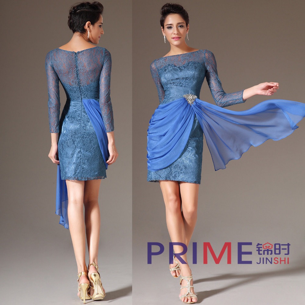 PRIME JS manual custom Elegant sexy lace short promevening dress ...