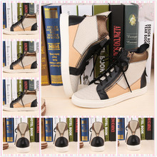 Brand Genuine Leather With double Zip Unisex Sneakers Casual High Top Flat With Sneakers For Women