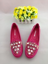 2014 new comfortable flat shoes diamond women flats designer flats 3 color free shipping