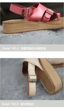 Free shipping 2014 summer new women flat sandals with leather insole clip toe flat sandals Roman
