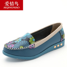2014 new women s toe flat shoes leather shoes casual shoes ballet flats free shipping