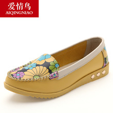 2014 new women s toe flat shoes leather shoes casual shoes ballet flats free shipping