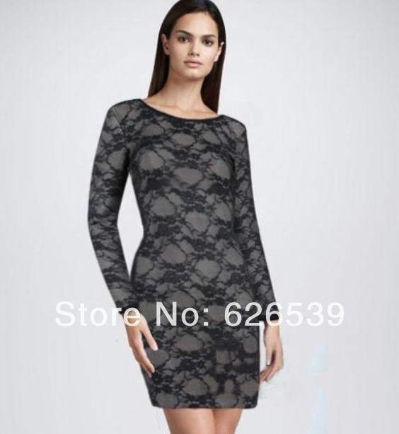 ... -sleeve-elastic-bandage-HL-lace-dress-ladies-mini-fashion-elegant.jpg