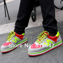 2014 NEW Spring Women s Suede Platform Sneakers Lace Up Tennis Ankle Boots Punk Goth Creepers