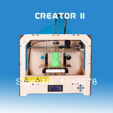 1pcs 3D printer -16 dual nozzle wite 1 pcs ABS 1.75mm filament By DHL area free shipping cost