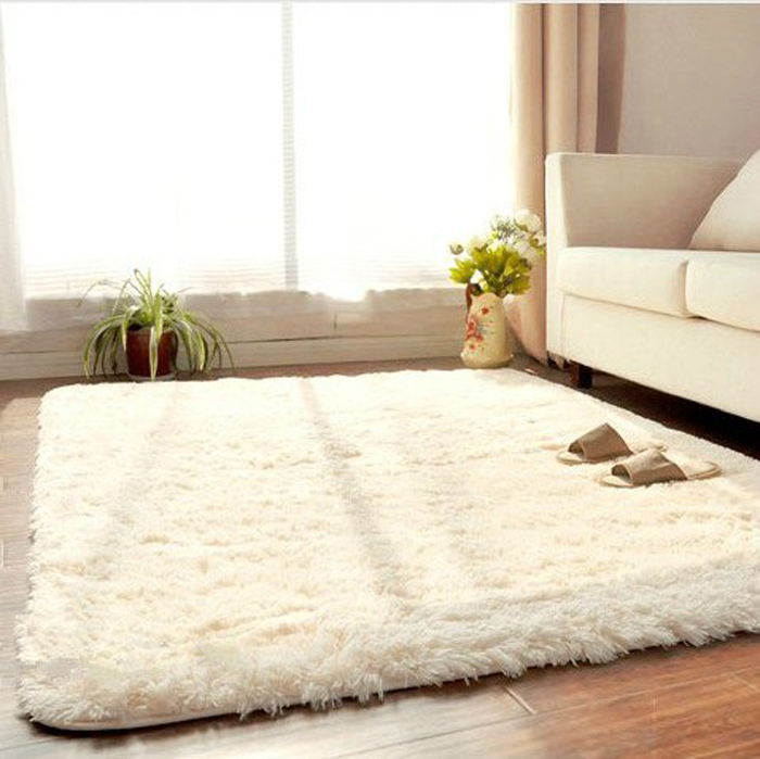 100 200cm fashion living dining bedroom car flokati shaggy ivory font b wool b font font