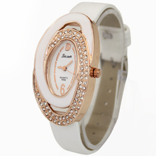 Quality White Fashion Luxury Women’s Ladies Girls Crystal Diamond Jewelry Christmas Birthday Gift Analog Quartz Wrist Watches