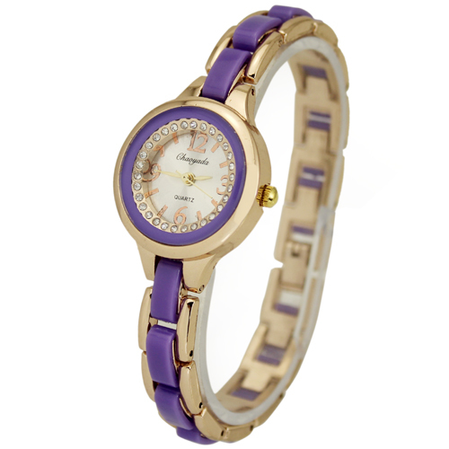 1PC Purple Elegant Charming Jewelry Women Ladies Girl Dress Gift Business Analog Quartz Wrist Hand Watches