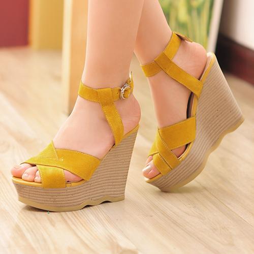 Women shoes ladies high heel sandals summer women s open toe wedges platform causal sandals ladies