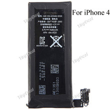 1420mAh Genuine Li-ion Mobile Phone Accessory Replacement Backup Battery Pack for iPhone 4 4G Free Shipping