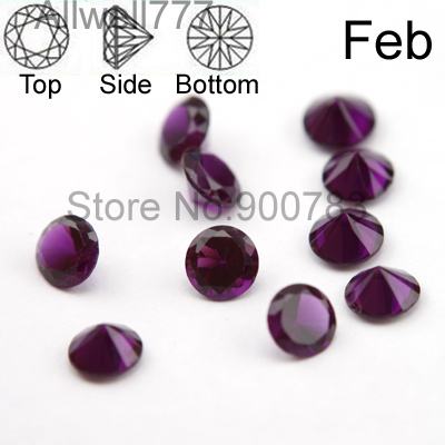 higher quality 5mm birthstone floating charms Cupid stone February charms