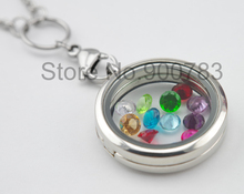 Higher quality 5mm rhinestone floating locket charms Cupid stone April charms