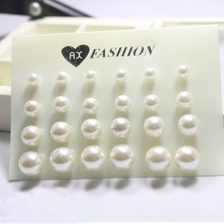 Sunshine jewelry store fashion 1 card pearl earrings for women 10 free shipping 