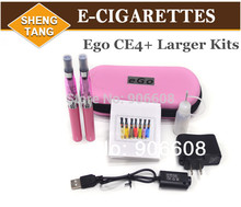 Ego Electronic Cigarette kits CE4+ 650mah 900mah 1100mah Colorful Battery Colorful Atomizer Dual Cigarettes kit 10 DHL Shipping