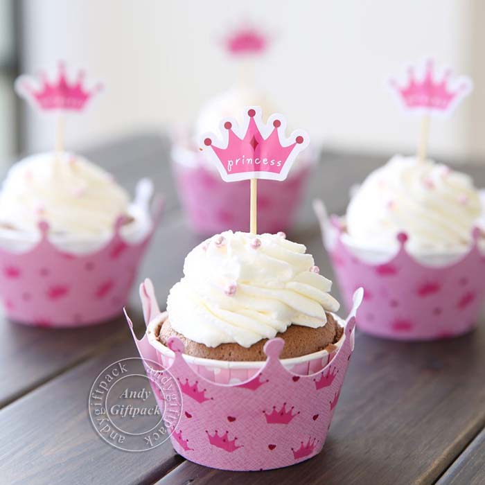 cupcake  baby decorations shower (Mainland wrappers supplies cupcake barbie wrappers(China vintage