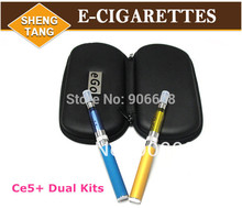 Free DHL Shipping 10 Pieces/lot Ego-T CE5+ Dual Kits  Electronic Cigarette E-cigarette   Colorful Atomizer Colorful Battery