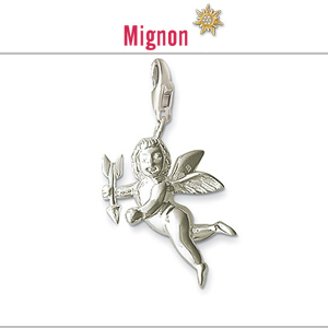 2014 new hot sell diy ts fashion charms bracelet silver plated enamel jewelry pendant Cupid TS6243