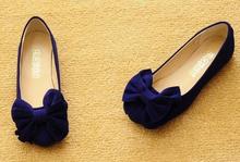 Free shipping Lady 2014 leopard head shoes new single bowknot shoes pointed flat flat heel women