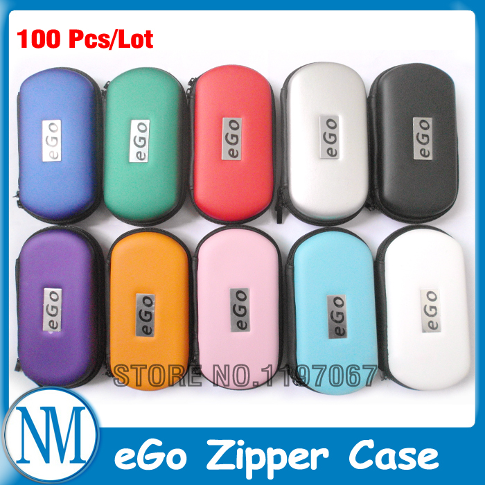 100 PCS Large Size Zipper eGo e cigarette CE4 CE5 Dual Kit Custom Logo Case for