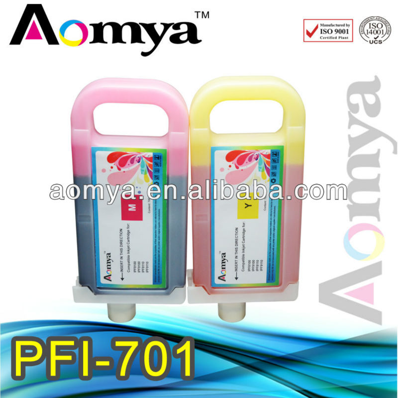 500ml Cleaning Solution Any Six Pcs of PFI 701 Compatible Ink Cartridge FOR Canon iPF 9000