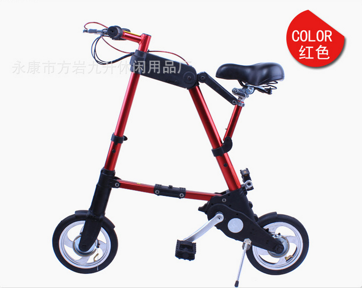 New 2014 fashion leisure movement 10 inch folded electrical bicycle electric scooter Ems free shipping