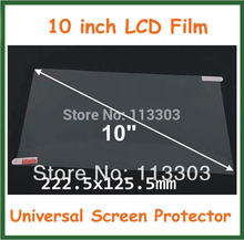 10pcs 10 inch Universal Clear LCD Screen Protector Protective Film for Tablet PC GPS MP4 Size 222.5×125.5mm No Retail Package