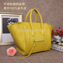 Cowhide smiley bag women’s handbag