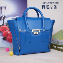 Fir wood frame classic antique zipper lock bag one shoulder leather handbag large capacity women’s handbag