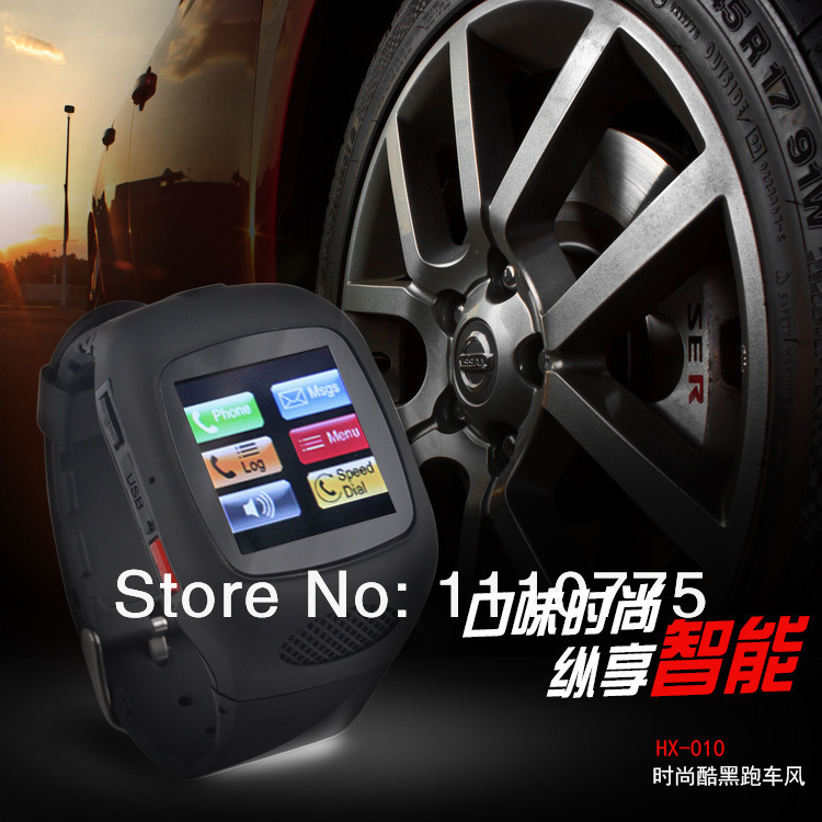 Mini latest watch phone HX 010 Bluetooth answer and data transmission Support MP3 MP4 USB cable
