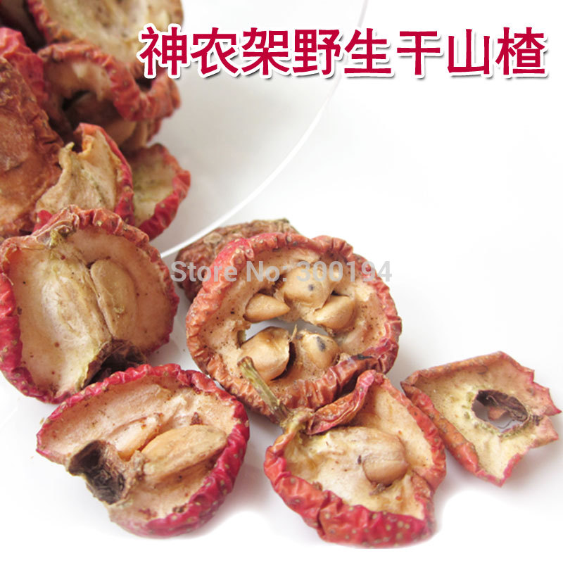Dried wild hawthorn tablets fresh hawthorn dry dried fruit green food 250g