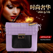 2014 women’s genuine leather handbag fashion vintage plaid bag women’s shoulder bag messenger bag handbag