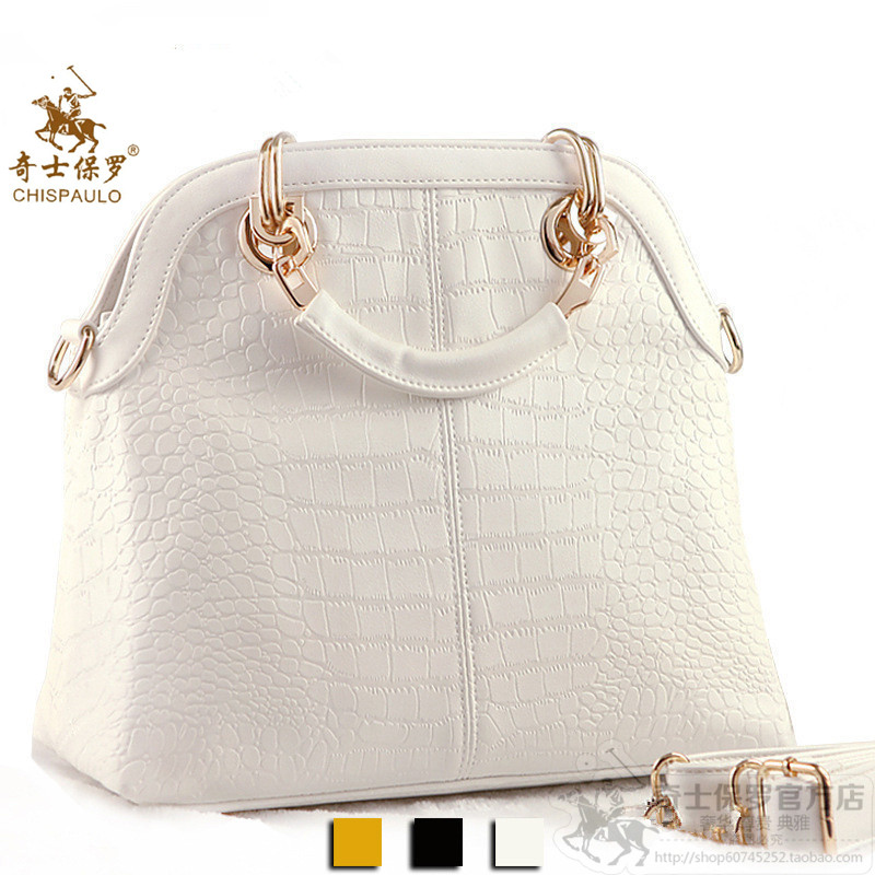 Paul 2014 fashion bag women s handbag one shoulder cross body handbag crocodile pattern leather bag