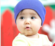 fashion baby s autumn Charms Hot Fashion Design Jewelry Pure Color Unisex Baby Cap mutil color