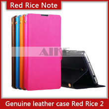 original xiaomi red rice note 5.5 inch octa core phone case Genuine leather case for red rice note hongmi 2 free shipping