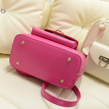 2014 new winter fashion leather bag leather hand shoulder satchel backpack free shipping