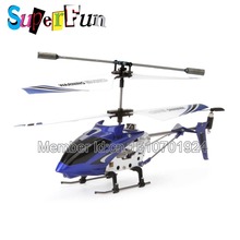 Wholesale Syma S107 blue 22cm 3CH Mini Remote Control Helicopter RTF Free Shipping