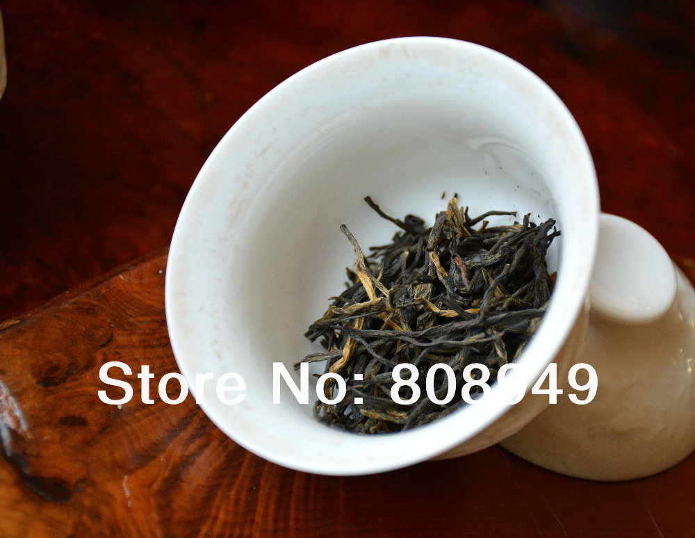 Купить 100 г черного чая, Юньнань Юньнань с золотой бутон, здоровый чай ...