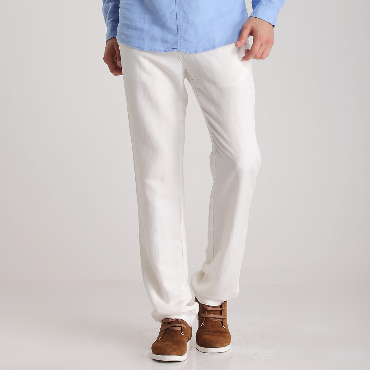 Men's white dress pants