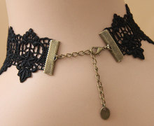 pendant necklace bead necklace Jewlery Accessories statement necklace 2014 Gothic sexy Lace Black Choker necklace 