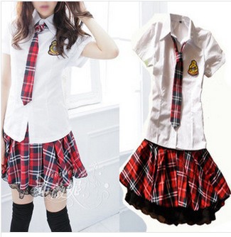 De mode japonais uniforme scolaire ensembles. manches courtes en coton ... De mode japonais uniforme scolaire ensembles. manches courtes en coton ...