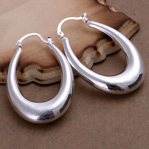 New-Beautiful-Fashion-Jewelry-925-Silver-Earring-A-three-dimensional-U ...