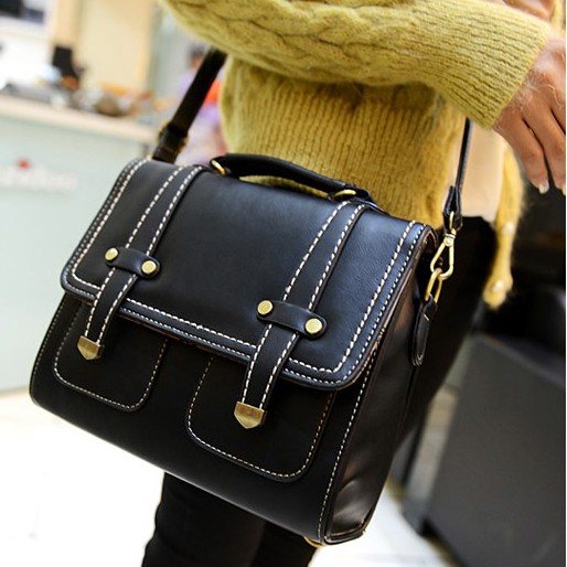 2014 women s handbag bag preppy style black fashion vintage messenger bag handbag shoulder bag cross
