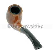 New Water Pipe with Smooth Desert water bag Bent cut wooden smoking tobacco pipe free shipping