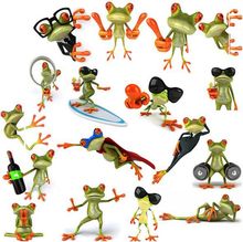 wall sticker 3D stereo personalized frog 42 models randomly shipped stickers funny new creative personality car stickers  ACT28