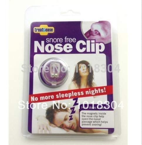 Retail Packaging 1pcs lot Family Magnets Silicone Snore Free Nose Clip Silicone Anti Snoring Aid Snore